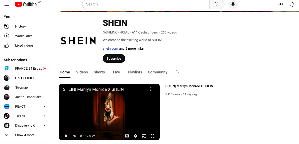 SHEIN es la marca de moda más popular en TikTok